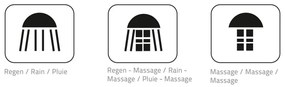 RIDDER Conjunto chuveiro com cabeça de massagem Bahamas cromado 91440