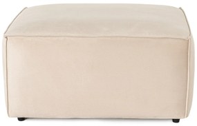Pouffe Lora – Cor Creme – 85x85x40 cm