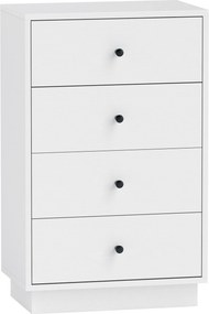 HOMCOM Cômoda Sideboard com 7 Gavetas Armário em Aglomerado Estilo Moderno 47 x 29 x 75 cm Branco | Aosom Portugal