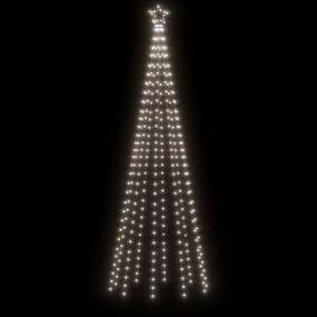 Árvore de Natal em cone 310 luzes LED 100x300 cm branco frio