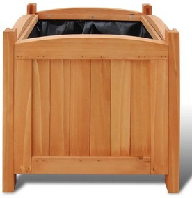 Vasos/floreiras em madeira 2 pcs 30x30x30 cm