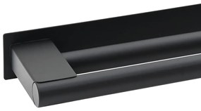 Suporte de Toalha Preto 40 x 9 x 4 cm Aço inoxidável
