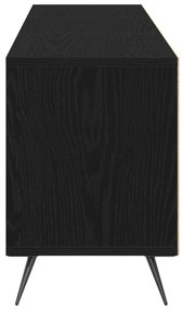 Móvel para TV Preto 150x30x44,5 cm em Madeira Trabalhada
