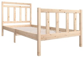 Estrutura de cama 100x200 cm madeira maciça