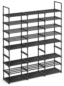 Estante para sapatos de 8 níveis com grande capacidade | SONGMICS | 129 x 29,5 x 157,6 cm | LSA319B01.