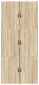 Cama de Armazenamento em Carvalho Sonoma 75x190 cm em Madeira Engenhar