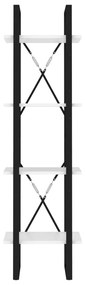 Estante com 4 prateleiras 40x30x140 cm derivados madeira branco