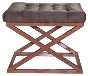 Pouffe Capraz – Copper Brown – 50x42x40 cm