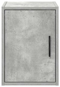 Armário de parede garagem concreto cinza madeira engenheirada
