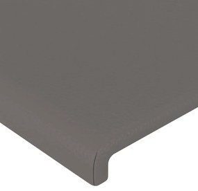 Cabeceira de cama 4 pcs couro artificial 72x5x78/88 cm cinzento