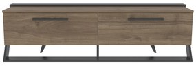 Móvel TV Astrid – Nogueira Preta – 163,8x46,8x36,6 cm