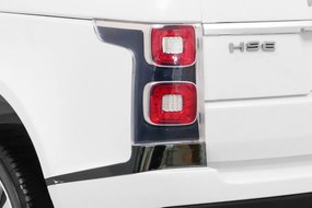 Carro elétrico para Crianças 2 Lugares Range Rover HSE 2x12V 4x4 Rodas Espuma EVA, assento couro ecológico Branco