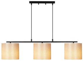 Candeeiro de Teto Valiz – Creme e Preto – 110 x 20 cm