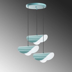 Candeeiro de Teto Vatoz – Turquesa – Diâmetro 50 cm