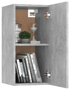 4 pcs conjunto de móveis de TV contraplacado cinzento cimento