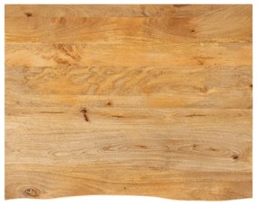 Tampo de mesa c/ borda viva 90x80x2,5 cm mangueira maciça