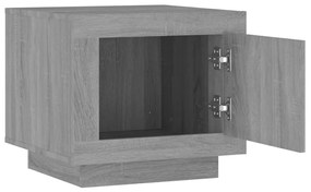 Mesa de centro 51x50x45 cm derivados de madeira cinzento sonoma
