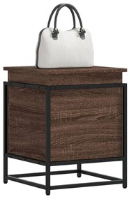 Caixa de arrumação c/ tampa derivados madeira carvalho castanho