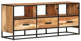 Móvel de TV 110x30x45 cm madeira de acácia maciça