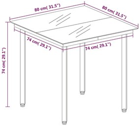5 pcs conjunto de jantar para jardim cinzento-escuro