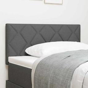 Cabeceira LED vidaXL com Design de Blocos de Diamante Cinza Escuro 100