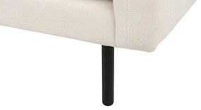 Sofá de canto 4 lugares em tecido creme claro à direita VINTERBRO Beliani