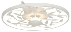 LED Candeeiro de tecto Art Déco branco com 3 níveis de regulação regulável - Bota Art Deco