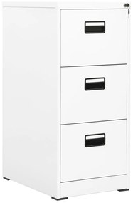 vidaXL Arquivador 46x62x102,5 cm aço branco