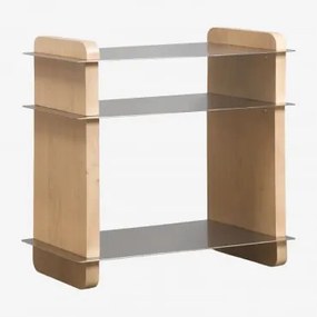Mesa Auxiliar Retangular 55x40 Cm Em Madeira De Manga E Aço Tokyo Madeira De Manga - Sklum