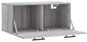 Armário parede 80x36,5x35 cm derivados de madeira cinza sonoma