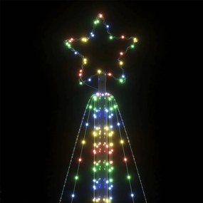 LED Árvore de Natal 861 LEDs Coloridos 478 cm