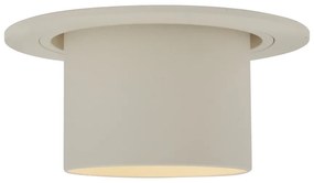 Conjunto de 6 focos embutidos bege GU10 50mm redondos giratórios e inclináveis - Installa Moderno