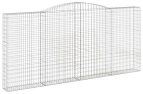 Cestos gabião arqueados 6pcs 400x30x180/200cm ferro galvanizado