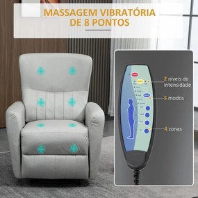 Poltrona Nadi Reclinável com 8 Zonas de Massagem - Design Moderno