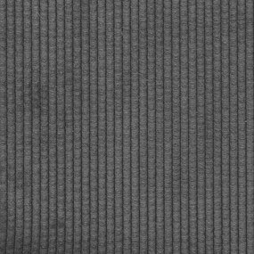 Poltrona 55 cm tecido corduroy cinzento-escuro