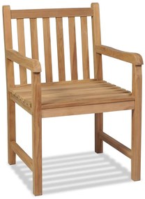 Cadeiras de exterior 2 pcs madeira teca maciça