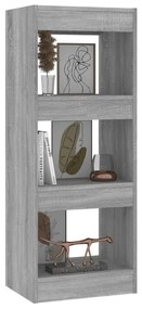 Estante/divisória 40x30x103 cm contraplacado cor sonoma cinza