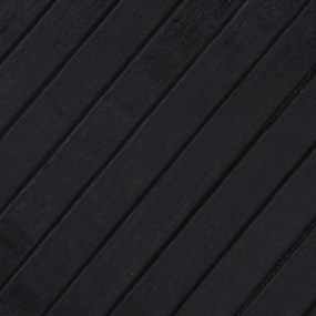 Tapete retangular 70x300 cm bambu preto