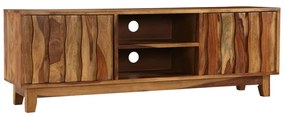 Móvel TV madeira acácia maciça 118x30x40 cm