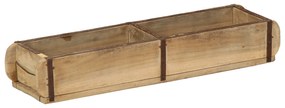 Bandeja vidaXL 60,5x15x9 cm em Madeira Reciclada