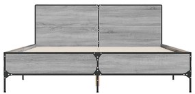 Estrutura de cama 160x200 cm derivados de madeira/metal