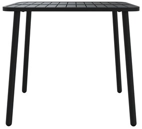 Mesa de jardim 80x80x71 cm aço antracite