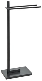 Toalheiro preto 45 x 86 cm SELVA Beliani