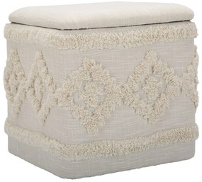 RECIPIENTE PUFF QUADRADO DAMASCO CM 40X40X40