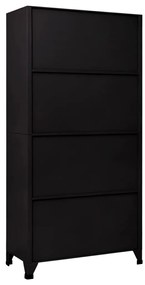 Cacifo aço 90x45x180 cm preto