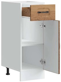 Armário cozinha baixo Kalmar madeira artificial madeira velha