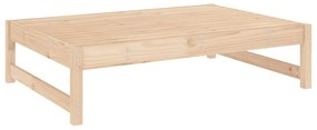 6 pcs conjunto lounge de jardim pinho maciço