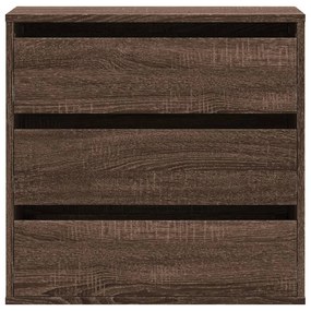 Cómoda com 3 Gavetas - 60x41x58 cm - derivados de madeira - carvalho c