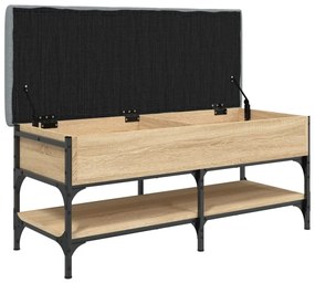 Banco sapateira 102x42x45 cm derivados madeira carvalho sonoma
