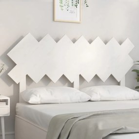 Cabeceira de cama 141x3x80,5 cm pinho maciço branco